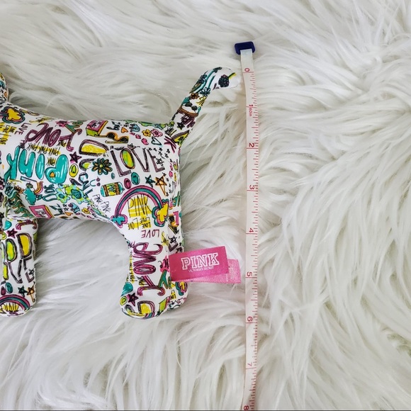 5/$25 Victoria’s Secret Pink Stuffed Graffiti Dog Collectable - Picture 7 of 7